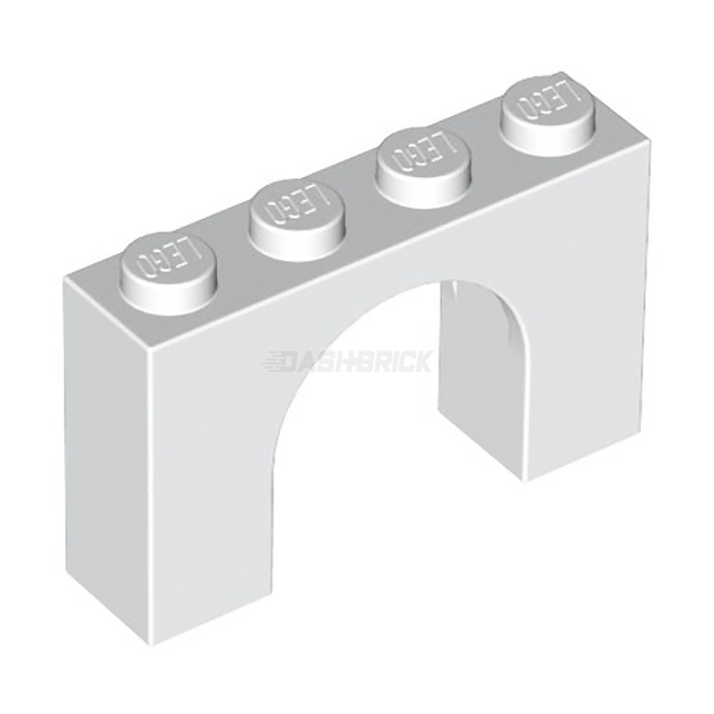 LEGO Brick, Arch 1 x 4 x 2, White [6182]