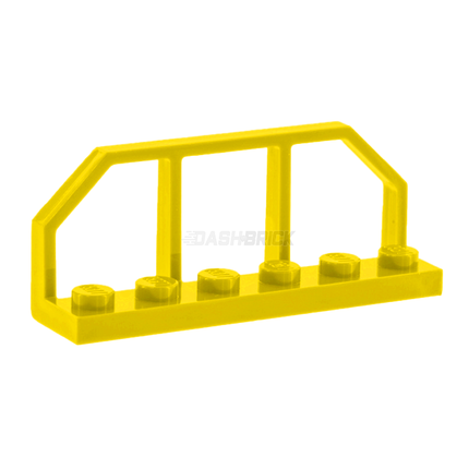 LEGO Fence/Barrier/Plate, Modified 1 x 6, (Train Wagon End), Yellow [6583]