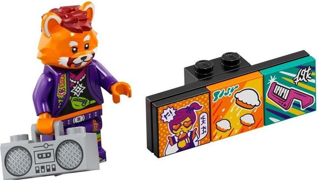 LEGO Collectable Minifigures - Red Panda Dancer (7 or 12) [Vidiyo Bandmates Series 1]