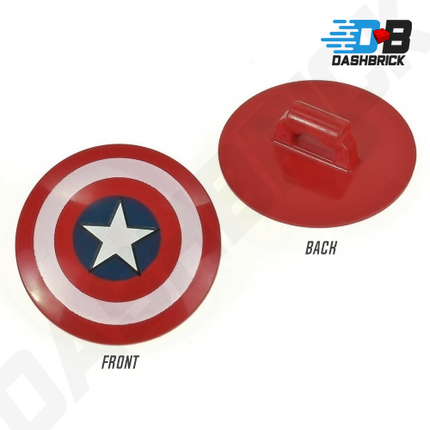 Minifigure Accessory - Captain America's Shield, Dark Red [75902pb01]