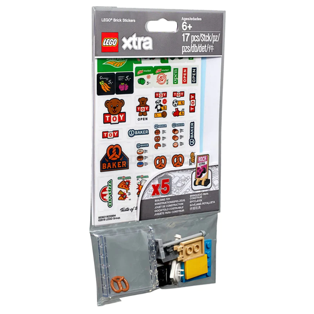 LEGO® Xtra Brick Stickers, Road Signs, Shop Fronts, Town/City [853921]