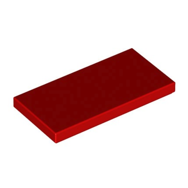 LEGO Tile, 2 x 4, Red [87079]