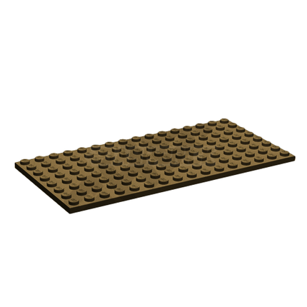 LEGO Plate 8 x 16, Dark Tan [92438] 4624163