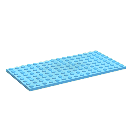 LEGO Plate 8 x 16, Medium Azure (Light Blue) [92438] 6022010