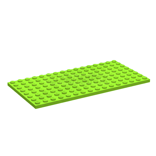 LEGO Plate 8 x 16, Lime Green [92438]