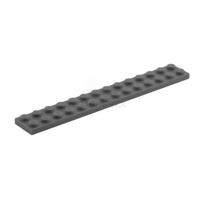 LEGO Plate 2 x 14, Dark Grey [91988]
