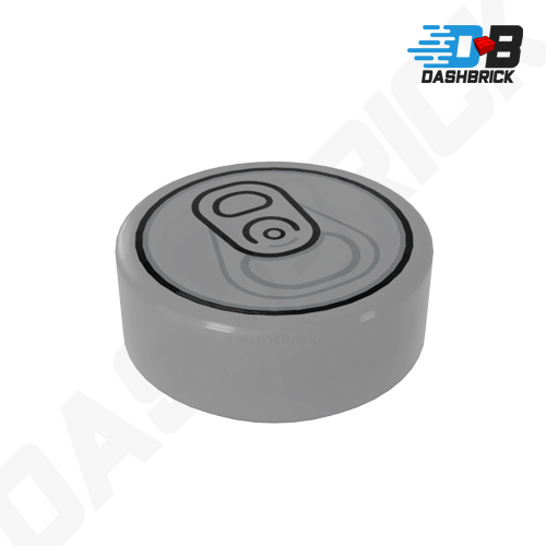 LEGO Minifigure Accessories - 1 x 1 Round Tile, Printed Soda Can Lid [98138pb033]