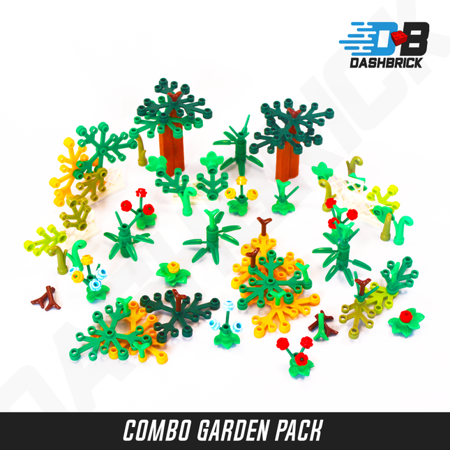 Bulk LEGO® Plant & Garden Pack #3 [120 Parts - Trees, Flowers, Plants]