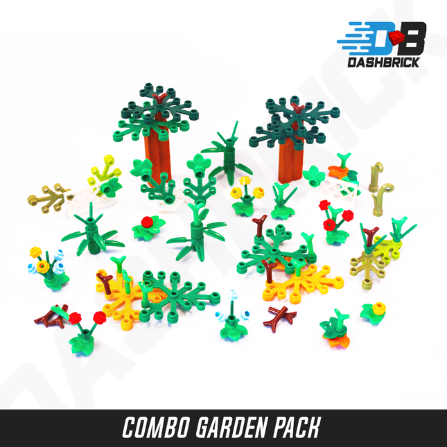Bulk LEGO® Plant & Garden Pack #2 [110 Parts - Trees, Flowers, Plants]