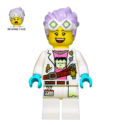 LEGO Minifigure - "J.B. Watt" - Open Smile / Scared [HIDDEN SIDE]