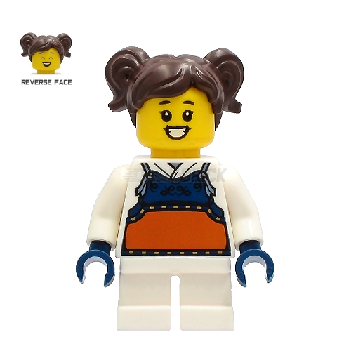 LEGO Minifigure - "Madison (Maddy)" - Pigtails, Overalls/Armor [CITY]