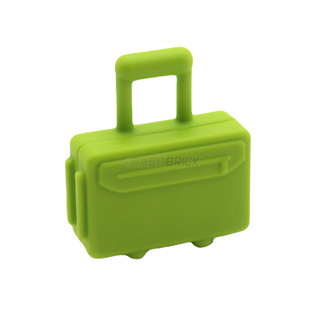 LEGO Minifigure Accessory - Suitcase/Bag, Long Handle, Lime Green [37178]