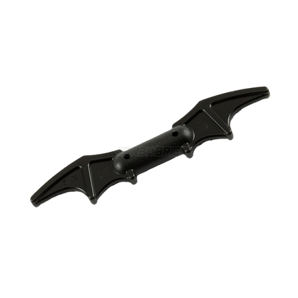 LEGO Minifigure Weapon - Bat-a-rang, Batman (2 Bat Wings with Bar in Middle) Black [98721]
