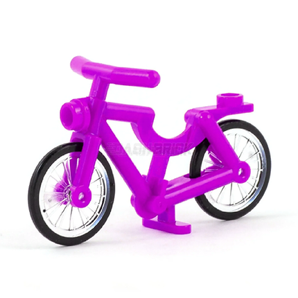 LEGO Minifigure Accessory - Bicycle, Riding Cycle/Bike, Magenta [4719c02]
