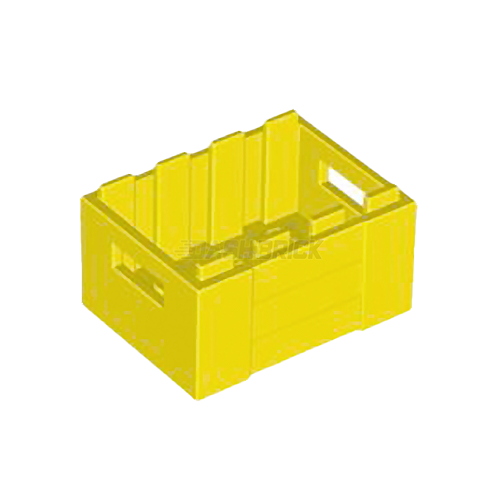 LEGO Container, Crate/Box 3 x 4 x 1 2/3, Handholds, Yellow [30150]