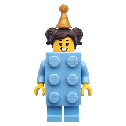 LEGO Minifigure - Birthday Brick Suit Girl, Bright Light Blue [LIMITED EDITION]