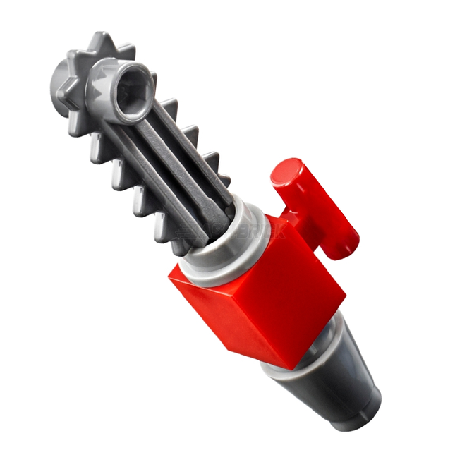 LEGO Minifigure Accessory - Chainsaw, Saw, Red [MiniMOC]