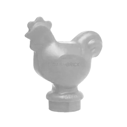 LEGO Chicken, Light Grey - Minifigure Animal [95342]
