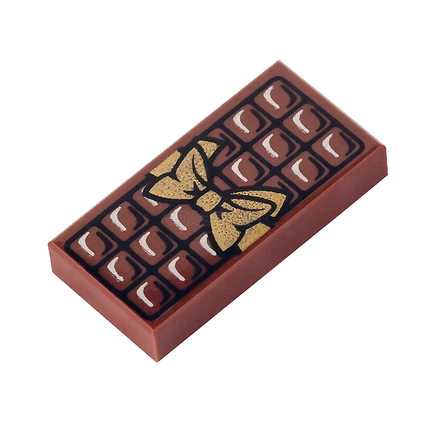 LEGO Minifigure Food - Chocolate Bar (1 x 2 Tile) [3069bpb440]