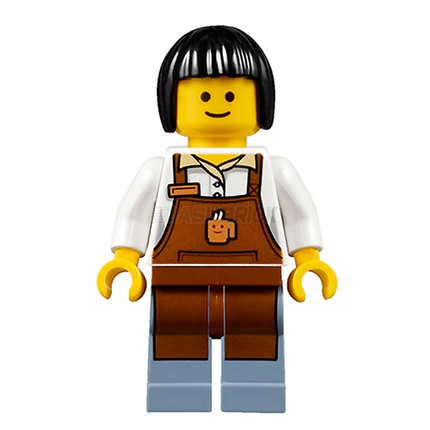 LEGO Minifigure - Barista, Coffee Server, Classic Face [CITY]