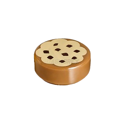 LEGO Minifigure Food - Cookie (Round 1 x 1 Tile) [98138pb014]