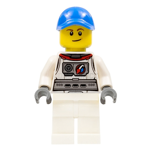 LEGO Minifigure - Astronaut with Cap, Spaceport (2015) [CITY]