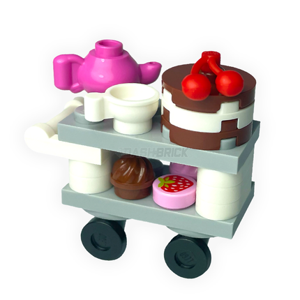 LEGO "Dessert Cart" - Cake, Cupcakes, Tea [MiniMOC]