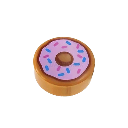 LEGO Minifigure Food - Donut (Round 1 x 1 Tile) [98138pb182]