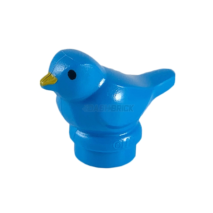LEGO Minifigure Animal - Bird, Small, Black Eyes, Orange Beak, Blue [41835pb01]