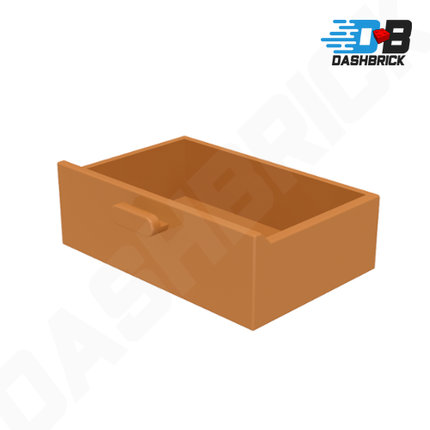 LEGO Container, Cupboard 2 x 3 Drawer, Medium Nougat [4536]