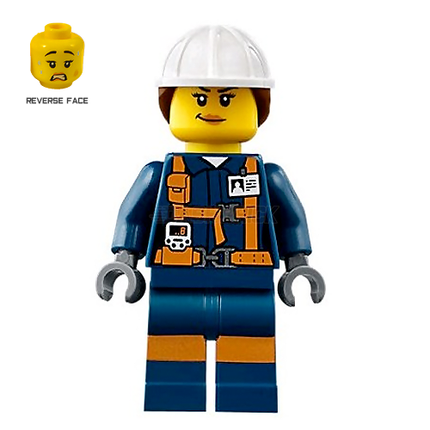 LEGO Minifigure - Females Miner, Explosives Engineer [CITY]