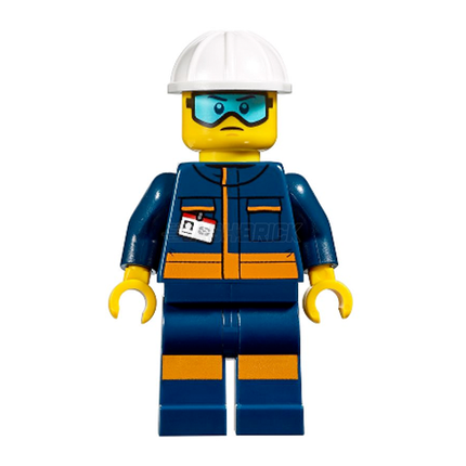 LEGO Minifigure - Ground Crew Technician - Male, Jumpsuit, Helmet [CITY]