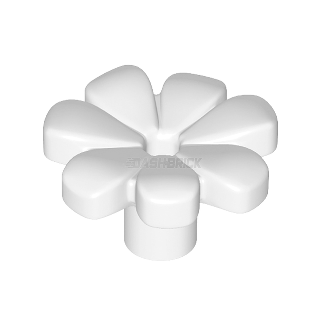 LEGO Plant, Flower with 7 Thick Petals and Pin, White [32606]