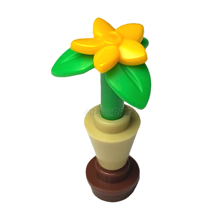 LEGO Pot Plant, Yellow Flower [MiniMOC]