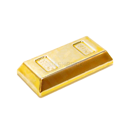 LEGO Minifigure Accessory - Gold Bullion, Ingot / Bar, Metalic Gold [99563] 6294492