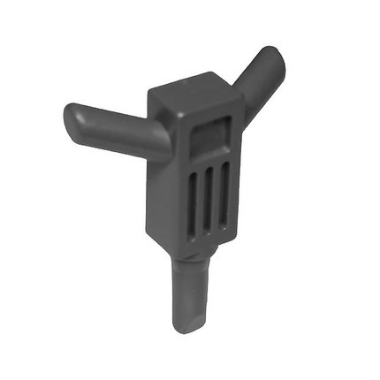 LEGO Minifigure Accessory - Tool, Jackhammer, Tool Motor Hammer, Dark Grey [30228]