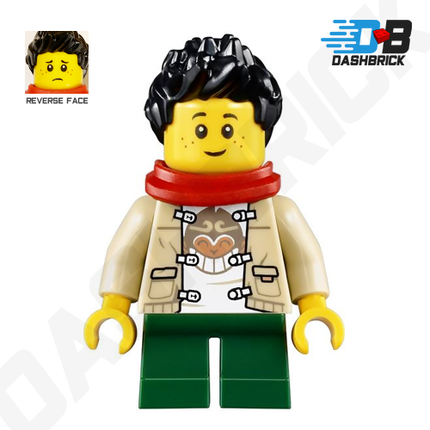 LEGO Minifigure - Child Boy, Monkie Kid Shirt, Red Scarf [CITY]