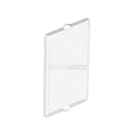 LEGO Window Frame 1 x 2 x 3 Flat Front, White + Clear Insert [60593 / 60602]