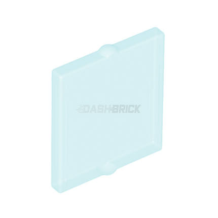 LEGO Glass Insert for Window 1 x 2 x 2 Flat Front, Trans-Light Blue [60601]