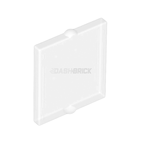 LEGO Glass Insert for Window 1 x 2 x 2 Flat Front, Trans-Clear [60601]