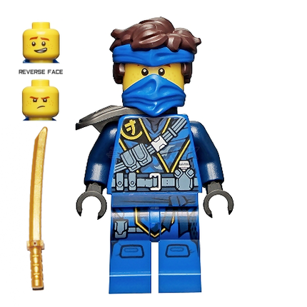 LEGO Minifigure - Jay - The Island, Mask, Bandana, Shoulder Pad [NINJAGO]
