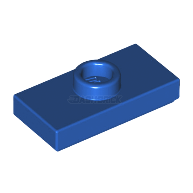 LEGO Plate, Modified 1 x 2, 1 Stud with Groove, with Jumper, Blue [15573] 6092582