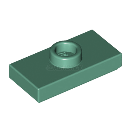 LEGO Plate, Modified 1 x 2, 1 Stud with Groove, with Jumper, Sand Green [15573] 6184432