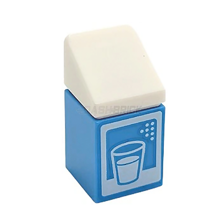 LEGO Minifigure Accessory - Milk Carton, Medium Blue [3005pb044]