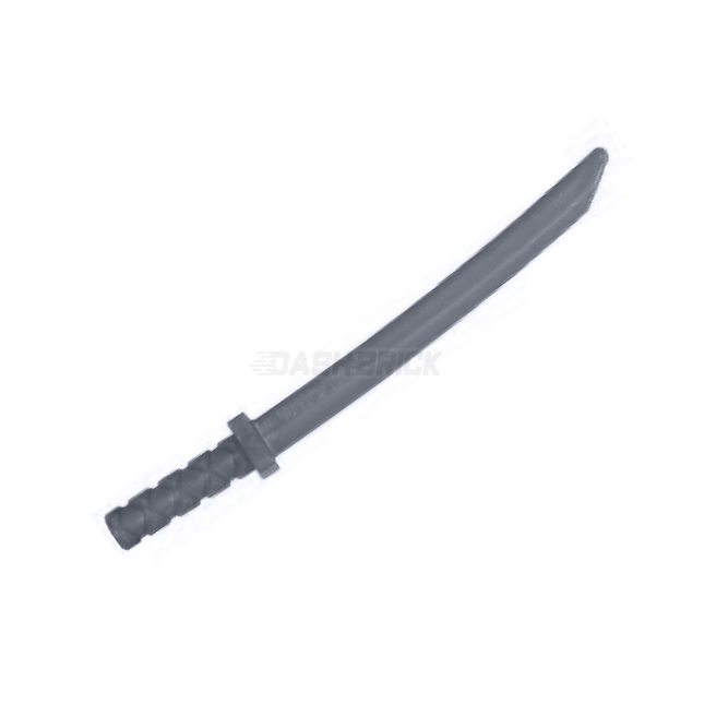 LEGO Minifigure Weapon - Shamshir/Katana Sword (Square Guard), Flat Silver [21459]
