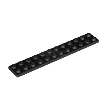 LEGO Plate 2 x 12, Black [2445]
