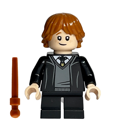 LEGO Minifigure - Ron Weasley - Hogwarts Robe, Black Tie [HARRY POTTER]