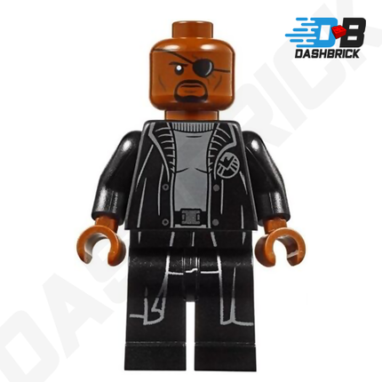LEGO Minifigure - Nick Fury, Leather Trench Coat [MARVEL]