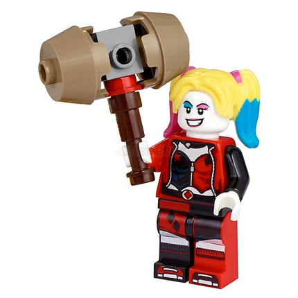 LEGO Minifigure - Harley Quinn - Jacket Open, Corset, Hammer [DC Comics]