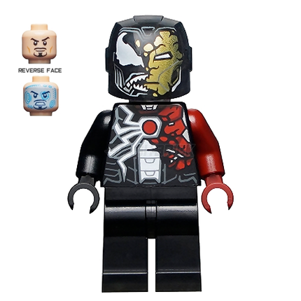 LEGO Minifigure - Iron Venom, Headgear Partially Transformed [MARVEL]